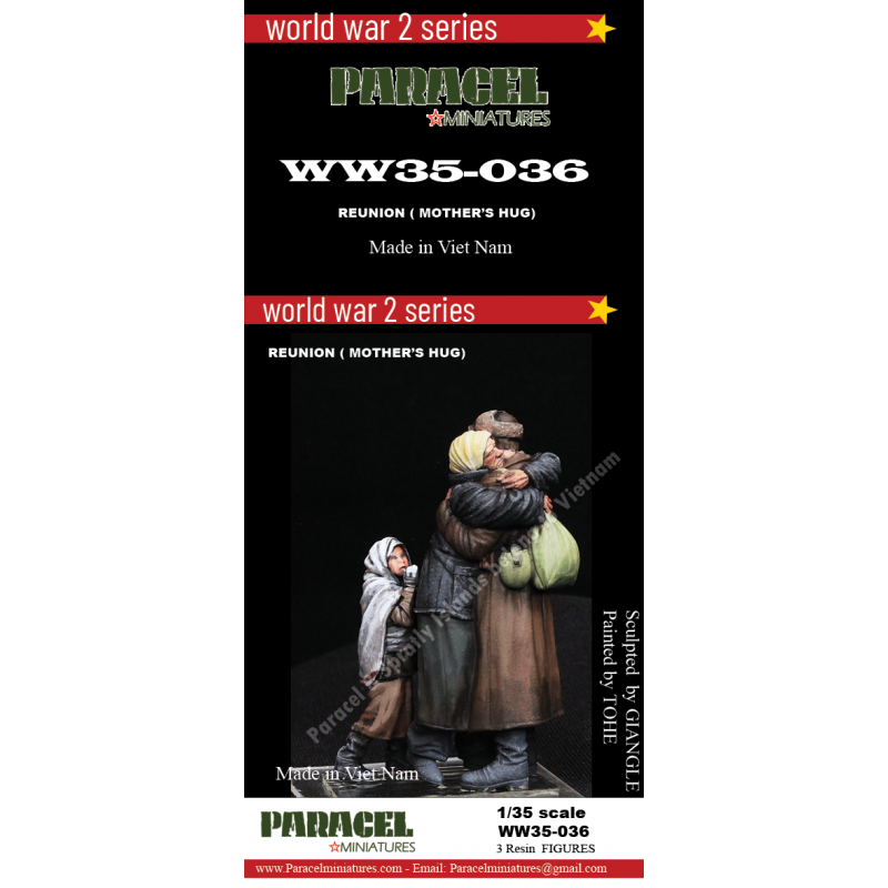 PARACEL MINIATURES 1:35 WWII SERIES SET WW35-036 REUNION (SOVIET MOTHER'S HUG)