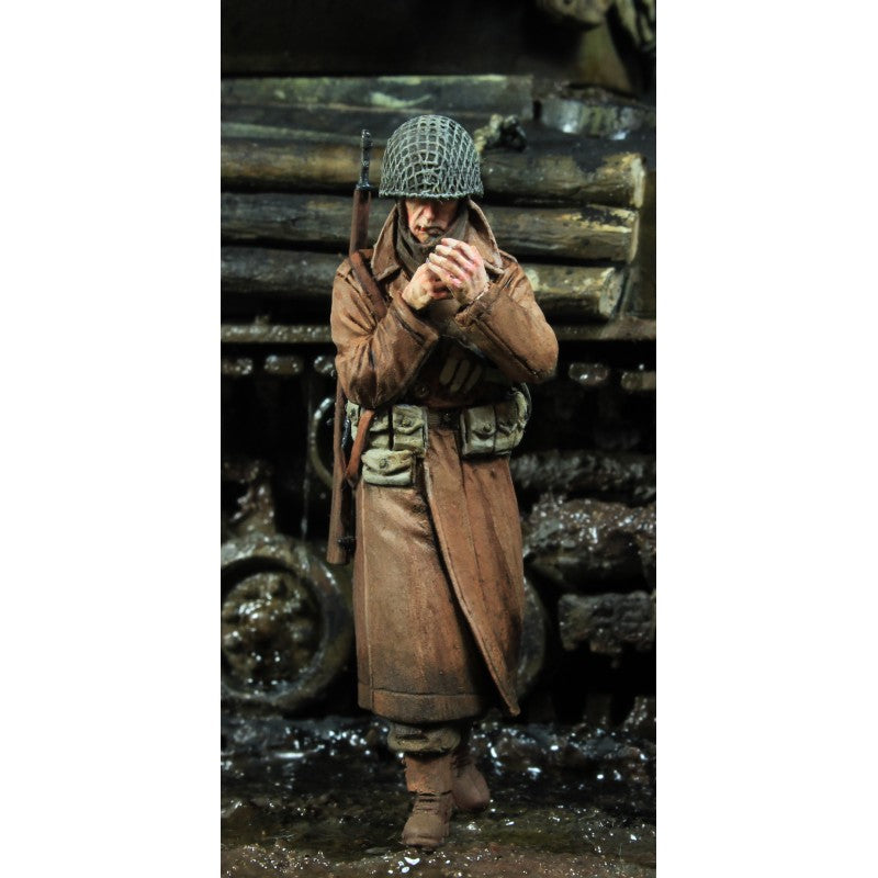 PARACEL MINIATURES 1:35 WWII SERIES SET WW35-017 US GI PVT MILES (SMOKER)