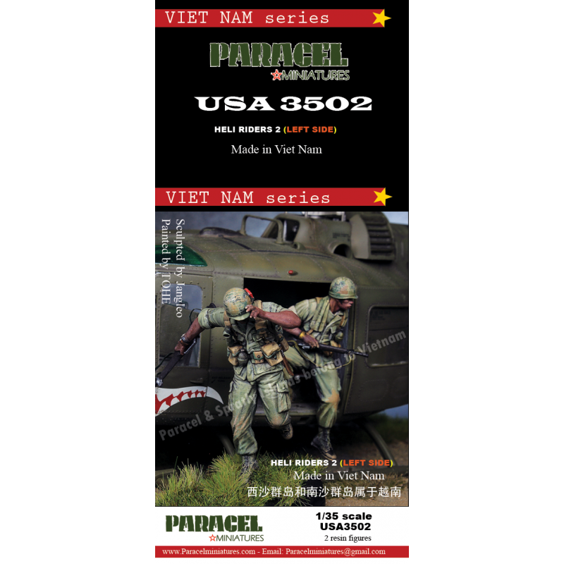 PARACEL MINIATURES VIETNAM SERIES USA3502 U.S. HELI RIDERS 2 (LEFT SIDE)