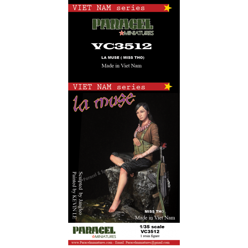 PARACEL MINIATURES VIETNAM SERIES VC3512 LA MUSE MISS THO - 1 FIGURE