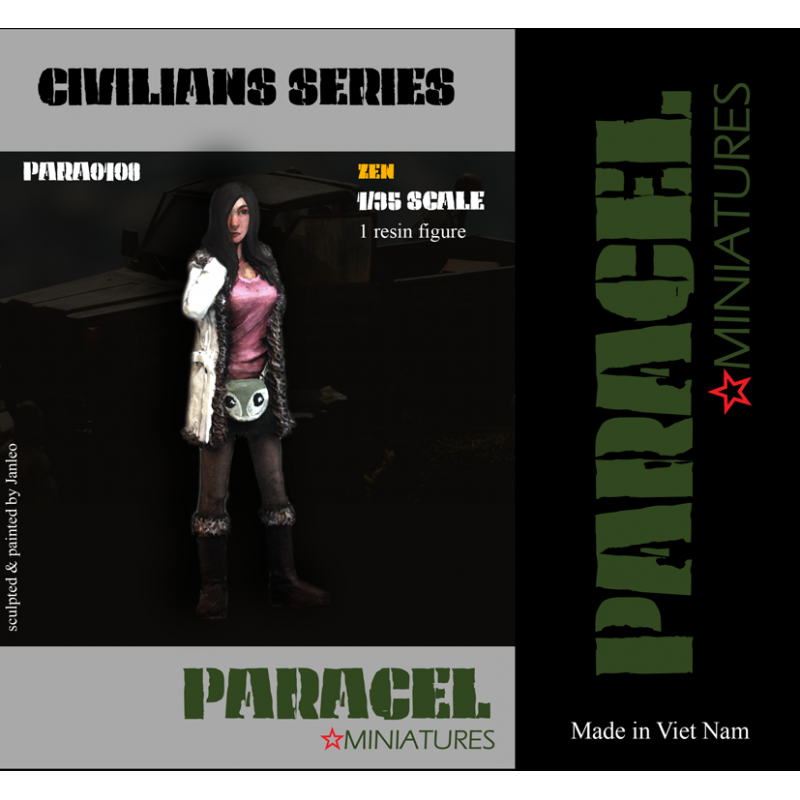 PARACEL MINIATURES CIVILIAN SERIES PARA0108 1:35 POST-APOCALYPTIC GIRL "ZEN"