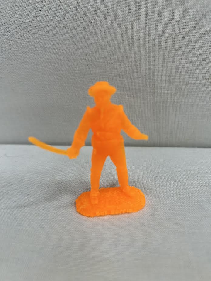 LOD Enterprises Barzso Character Figure SGT. GARCIA (FROM ZORRO SET) NEON ORANGE