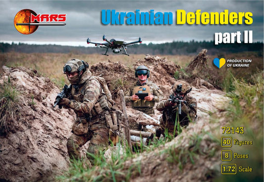 MARS  1:72 SET 72143 MODERN WARS UKRAINIAN DEFENDERS  SET 2-40 FIGURES