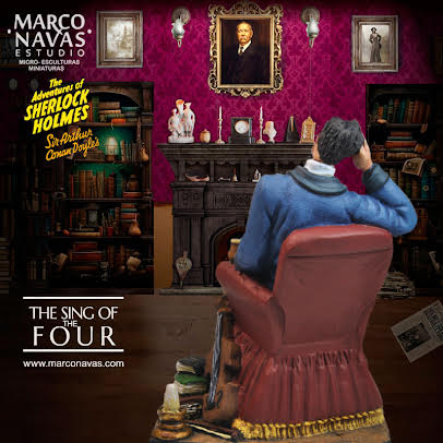 MARCO NAVAS STUDIO LIMITED EDITION HAND PAINTED MR. SHERLOCK HOLMES