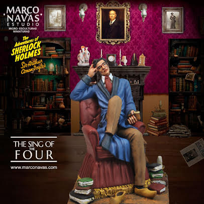 MARCO NAVAS STUDIO LIMITED EDITION HAND PAINTED MR. SHERLOCK HOLMES