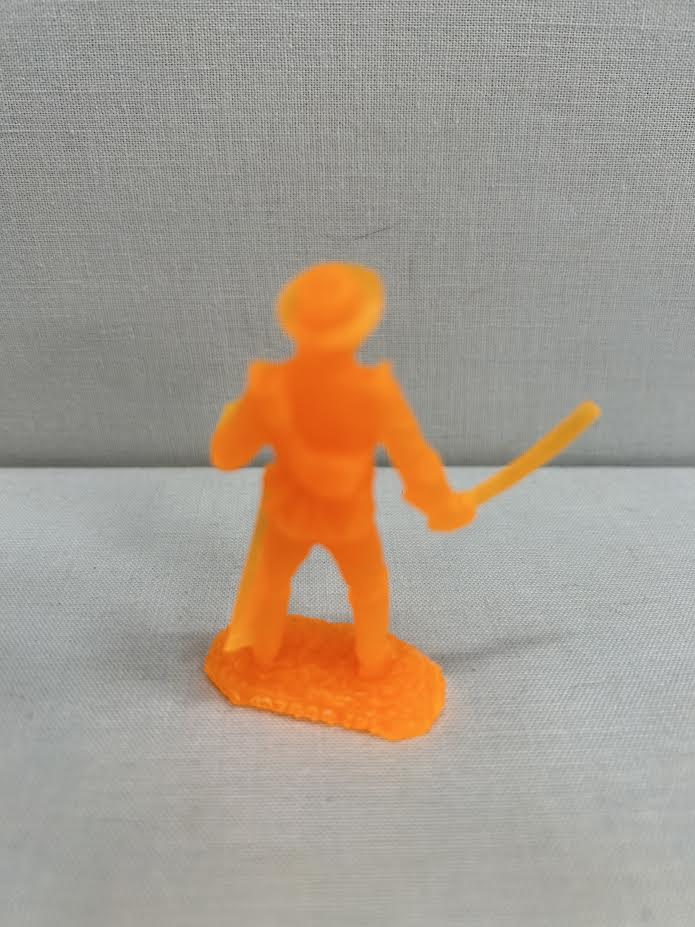 LOD Enterprises Barzso Character Figure SGT. GARCIA (FROM ZORRO SET) NEON ORANGE