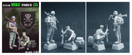 BRAVO *6 35348 VIETNAM WAR MIKE FORCE (3) 1:35 (2 FIGURES)