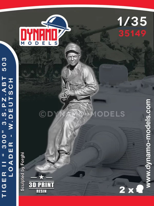 DYNAMO MODELS 1:35 SET 35149 WWII GERMAN TIGER II "300" 3. s.Pz. Abt 503 LOADER
