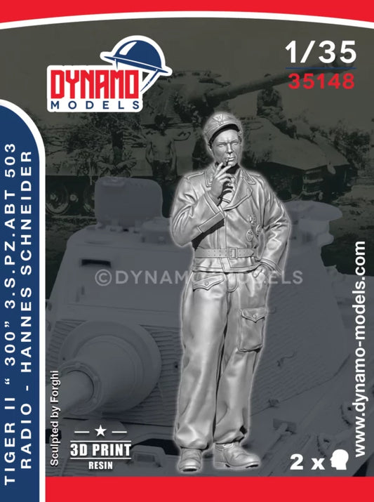 DYNAMO MODELS 1:35 SET 35148 WWII GERMAN TIGER II "300" s.Pz. Abt 503 RADIO