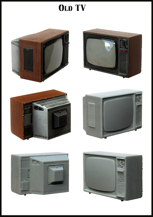 EVOLUTION MINIATURES 1:35 SET EMA-35010 DIOROMA ACCESSORY OLD TV (1 PIECE)