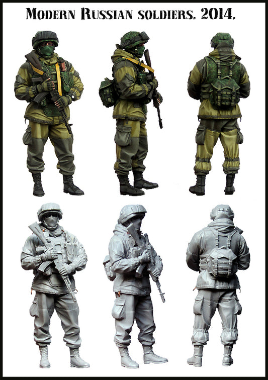 EVOLUTION MINIATURES 1:35 SET EM-35104 MODERN RUSSIAN SOLDIERS, 2014 SET 3