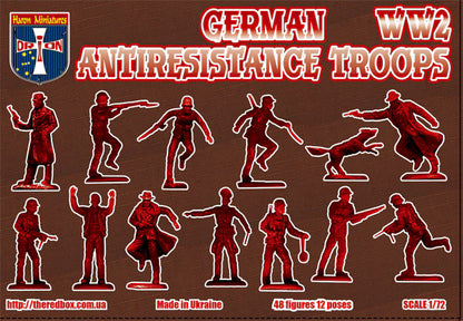 ORION 1:72 WORLD WAR II 0RI72054 GERMAN ANTIRESISTANCE TROOPS (48 FIGURES)