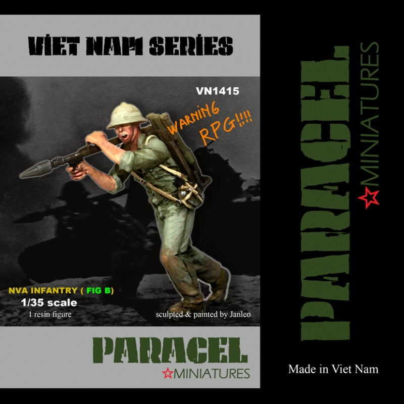 PARACEL MINIATURES VIETNAM SERIES VN1415 NVA INFANTRY (FIGURE B)