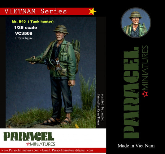PARACEL MINIATURES VIETNAM SERIES VC3509 MR. B40 (TANK HUNTER)