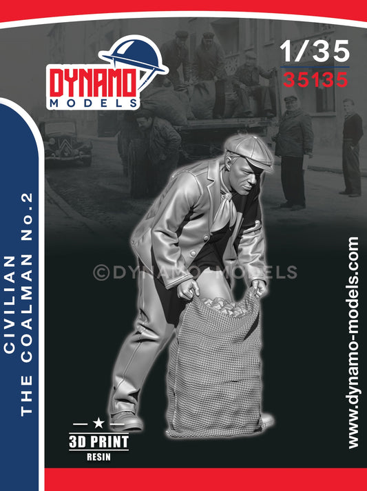 DYNAMO MODEL 1:35 SET 35135 WORLD WAR II CIVILIAN THE COALMAN NO. 2 (1 FIGURE)