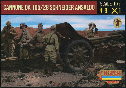 STRELETS-R 1:72 ARMS SERIES A016 WWII CANNONE DA 105/28 SCHNEIDER ANSALDO