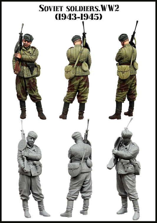 EVOLUTION MINIATURES 1:35 SET EM-35138 WWII SOVIET SOLDIER 1943-1945  (1 FIGURE)