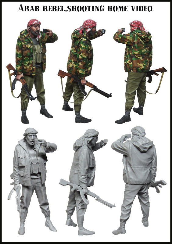 EVOLUTION MINIATURES 1:35 SET EM-35045 ARAB REBEL - SHOOTING HOME VIDEO