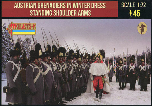STRELETS-R 1:72 SET 206 NAPOLEONIC WARS AUSTRIAN GRENADIERS IN WINTER DRESS