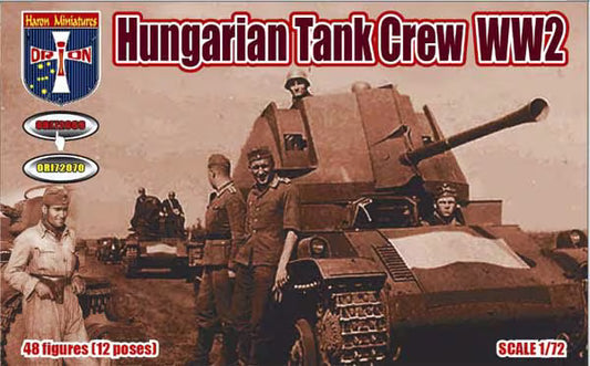 ORION 1:72 WORLD WAR II 0RI72069 HUNGARIAN TANK CREW 48 FIGURES/12 POSES (BROWN)
