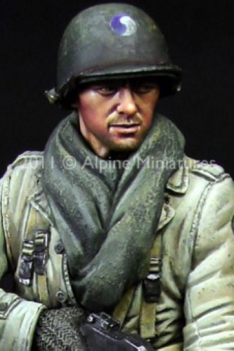 ALPINE MINIATURES 1:16 SET 16012 WWII BAR GUNNER US 29TH INFANTRY DIVISION