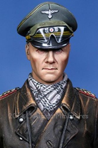 ALPINE MINIATURES 1:16 SET 16024 GERMAN ERWIN ROMMEL (1 FIGURE-2 HEADS)