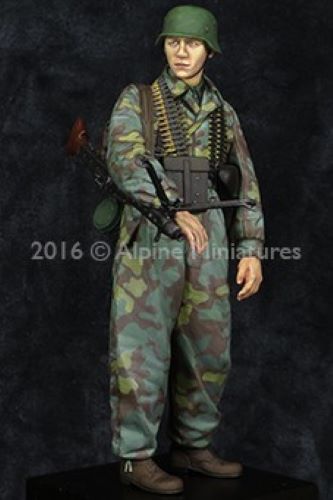 ALPINE MINIATURES 1:16 SET 16033 WWII GERMAN MG GUNNER 12 SS PANZER DIVISION "HJ"