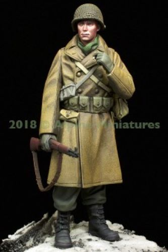 ALPINE MINIATURES 1:16 SET 16040 WWII US INFANTRY WINTER 1944-45 (1 FIGURE/2HEADS)