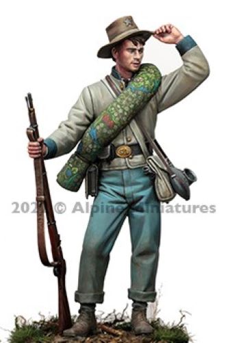 ALPINE MINIATURES 1:16 SET 16043 AMERICAN CIVIL WAR TEXAS INFANTRY, 1863