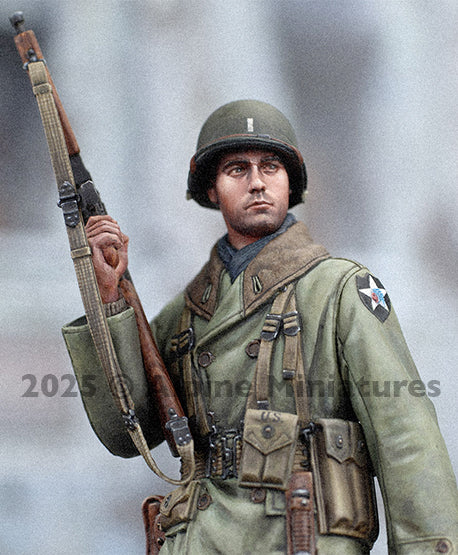 ALPINE MINIATURES 1:16 SET 16047 WWII US 2ND ID "INDIAN HEAD DIVISION"