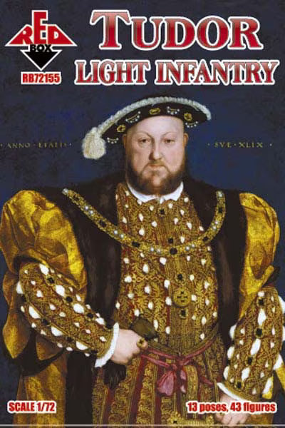 REDBOX 1:72 RB72155 16TH CENTURY TUDOR LIGHT INFANTRY (43 FIGURES)