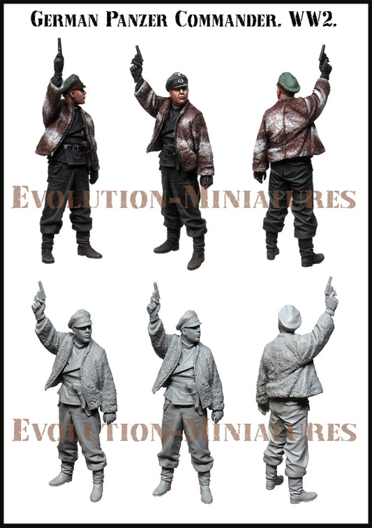 EVOLUTION MINIATURES 1:35 EM-35178 WWII GERMAN PANZER COMMANDER (1 FIGURE)