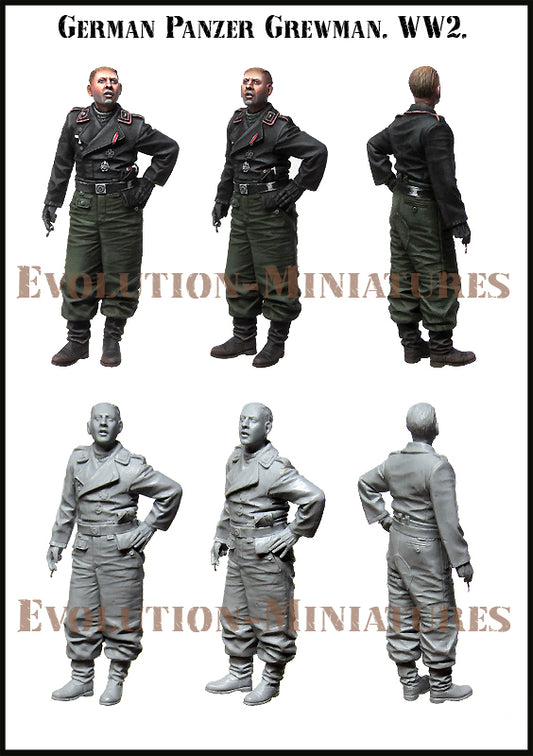 EVOLUTION MINIATURES 1:35 EM-35179 WWII GERMAN PANZER CREWMAN (1 FIGURE)