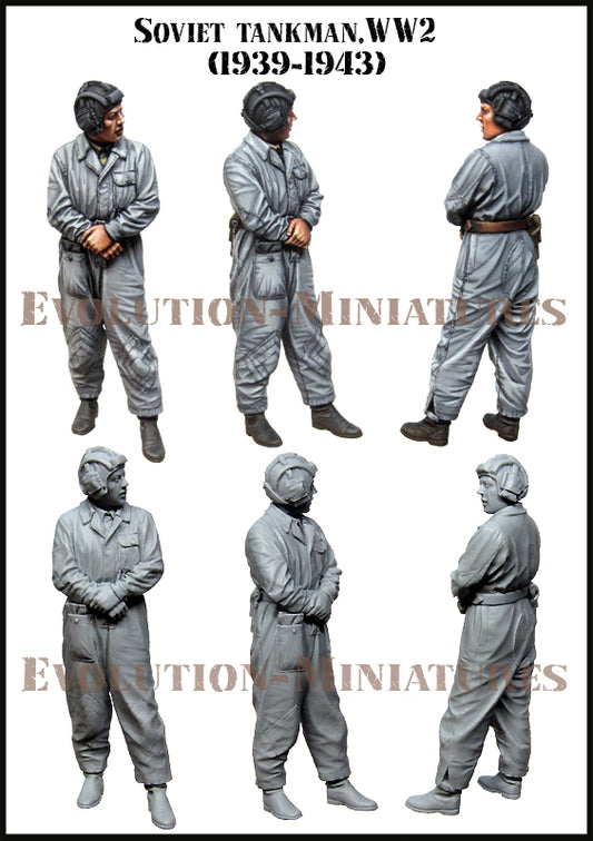 EVOLUTION MINIATURES 1:35 SET EM-35184 WWII SOVIET TANKMAN (1 FIGURE) 1939-1943