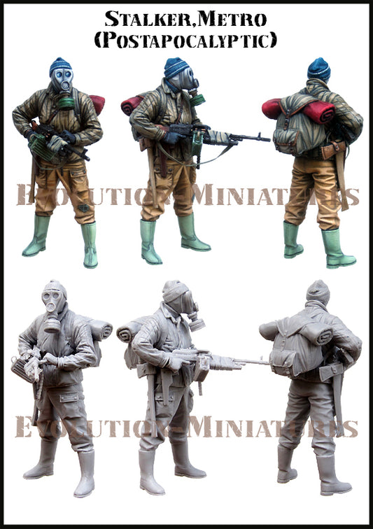 EVOLUTION MINIATURES 1:35 SET EM-35187 POST-APOCALYPTIC STALKER METRO (1 FIGURE)