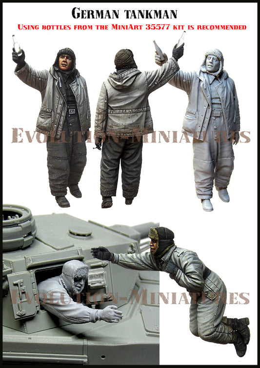 EVOLUTION MINIATURES 1:35 SET EM-35195 WWII GERMAN TANKMEN (2 FIGURES)