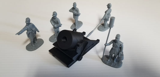 ARMIES IN PLASTIC 5980 AMERICAN CIVIL WAR 13 INCH MORTAR w/ CONFEDERATE CREW