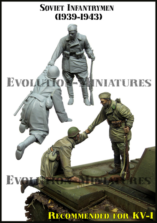 EVOLUTION MINIATURES 1:35 SET EM-35217 WWII SOVIET INFANTRYMEN (1941-1943)