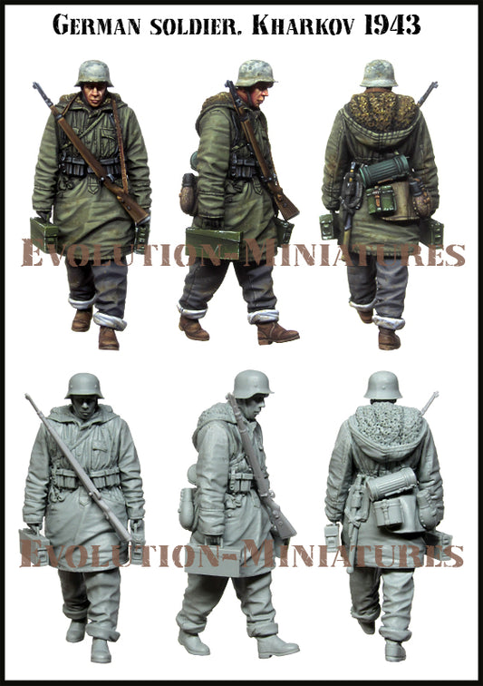 EVOLUTION MINIATURES 1:35 SET EM-35221 WWII GERMAN SOLDIER, KHARKOV 1943