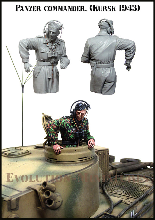 EVOLUTION MINIATURES 1:35 EM-35227 WWII GERMAN PANZER COMMANDER (KURSK 1943)