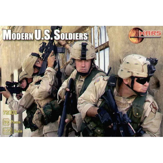 MARS  1:72 SET 72003 MODERN WARS U.S. SOLDIERS (48 FIGURES) GRAY