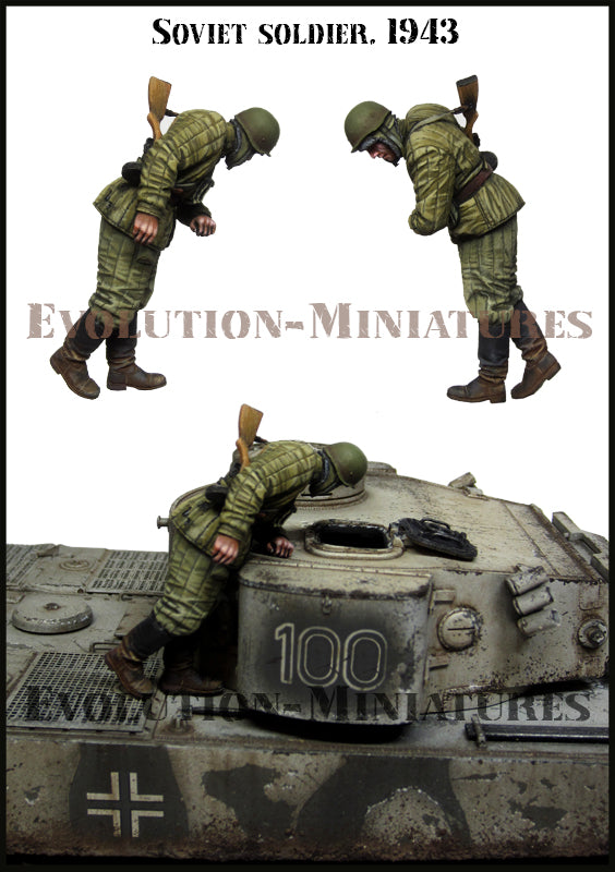 EVOLUTION MINIATURES 1:35 SET EM-35237 WWII SOVIET SOLDIER 1943  (1 FIGURE)