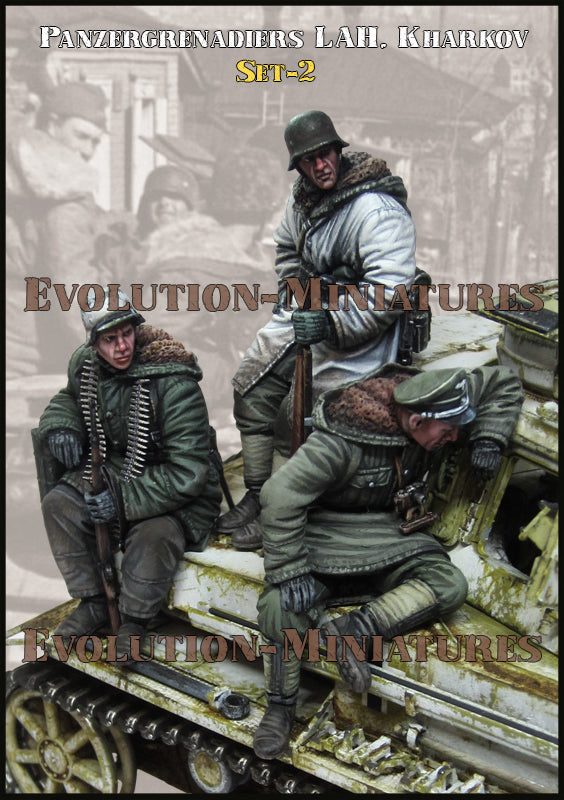 EVOLUTION MINIATURES 1:35 EM-35251 WWII GERMAN PANZERGRENADIERS LAH SET-2