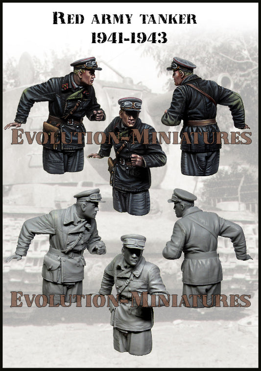 EVOLUTION MINIATURES 1:35 SET EM-35256 WWII RED ARMY TANKER (1941-1943)