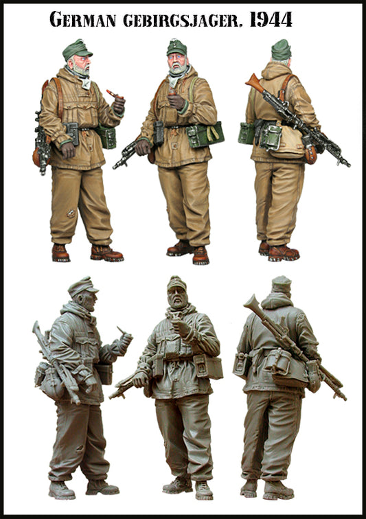 EVOLUTION MINIATURES 1:35 EM-35029 WWII GERMAN GEBIRGSJAGER, 1944 (1 FIGURE)