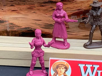 ELASTOWIT NEW ERA RUBBER  WILD WEST WOMEN OF THE WEST (9 FIGURES) 54/60/65mm