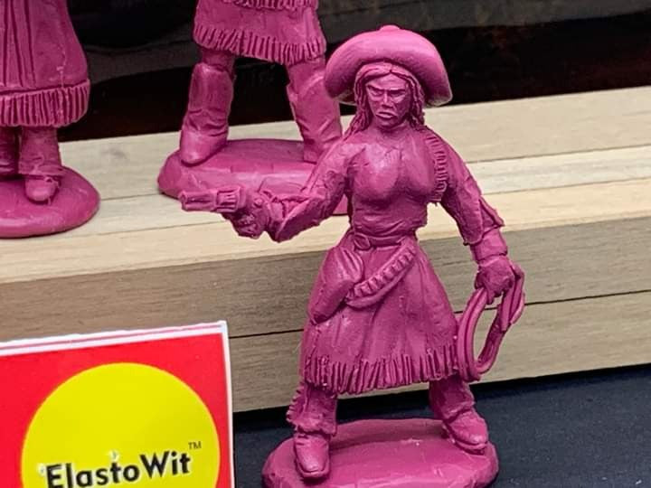 ELASTOWIT NEW ERA RUBBER  WILD WEST WOMEN OF THE WEST (9 FIGURES) 54/60/65mm