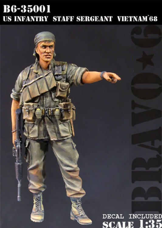 BRAVO *6 35001 VIETNAM WAR 1968 U.S. INFANTRY STAFF SERGEANT 1:35