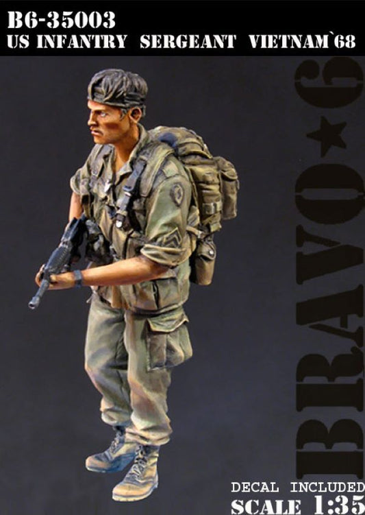 BRAVO *6 35003 VIETNAM WAR  1968 U.S. INFANTRY SERGEANT 1:35