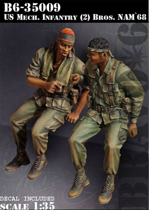 BRAVO*6 MODEL FIGURE SET 35009 VIETNAM WAR 1968 U.S. MECHANIZED INFANTRY BROS